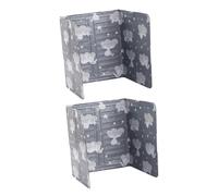 Zerodeko 2piezas Protector Antisalpicaduras De Aluminio Plegable Para Cocina Pantallas De Salpicaduras Aceite Tableros Impermeables Y Reutilizables Herramientas Prácticas Para Estufas