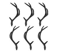 Zerodeko 3 Pares Diadema de Cuernos de Ciervo para Cosplay Diseño Realista, Material Plástico Cómodo y Negro, Adecuado para Eventos de Disfraces y Fiestas de Halloween
