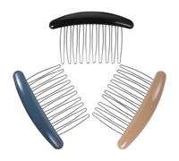 Zerodeko 3 Peines Franceses Accesorios Cabello para Mujer de Plástico Perfectos para Peinar y Decorar el Pelo Ocasión Diseño Elegante y Portátil
