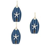 Zerodeko 3 Piezas Conexión Mediterránea Kit Para Colgar Cuadros Titulares Perchero Colgador De Taza Ganchos Decorativos Pararse Estante Porta Llaves Para Pared Decoración Muro Planchar Blue