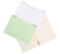 Zerodeko 3 Piezas Cuaderno Espiral para Oficina y Escuela, Material Plástico y Papel, Alta Durabilidad y No se Deforma, Adecuado para Escritura Creativa y Notas Diarias