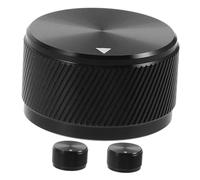 Zerodeko 3 Piezas Perilla de Aluminio para Amplificador Perilla de Control de Bajos para Guitarra de Volumen para Radio Estudio de Cine
