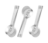 Zerodeko 3 Pinzas para Bolsitas de Té de Acero Inoxidable, Compactas y Decorativas, Ideales para Servir en Salas de Té y Manipular Cubitos de Hielo