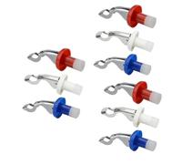 Zerodeko 3 Series Tapones De Vino De Silicona Expandibles De Sellado Hermético Y Reutilizables Para Botellas De Vino Compatible Tipo De Bebidas Rojo Azul Oscuro Blanco 3 Piezas*3