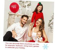 Zerodeko 30 piezas Globos de Látex Temáticos de Navidad con de Papá Noel y Muñeco de Accesorios Festivos para Decoración de Fiestas de Año y Navidad