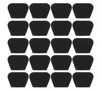 Zerodeko 32 Empuñaduras de Goma Autoadhesivas para Púas de Guitarra Negras, Antideslizantes y Resistentes al Sudor, Soporte Adhesivo Práctico para Guitarras Eléctricas y Acústicas, Pack 32