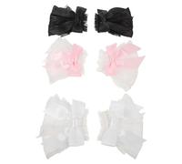 Zerodeko 3pares Accesorios Fotográficos Para Decoración De Uñas Puños De Encaje Mangas De Encaje Para Manos Para Salones De Uñas y Sesiones De Fotos