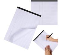 Zerodeko 3pcs A4 Lined Legal Notepads, 30 Sheets Each, College Ruled Writing Pads for Office and School Note Taking, Portable Memo Notebook for To-do Lists and Work Supplies
