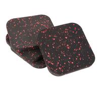 Zerodeko 4 Almohadillas Antideslizantes de Goma para Cinta de Correr, Colchonetas de Ejercicio para Gimnasio, Acolchado Protector de Suelo 100x100x10mm, Absorbentes de Vibraciones y Ruido