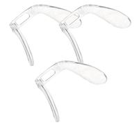 Zerodeko 4 Almohadillas Nasales Transparentes Reemplazables para Gafas, Diseño Integrado Tipo U en Forma de Herradura, Tamaño 6x2 Mm, Material Plástico Duradero, Almohadillas