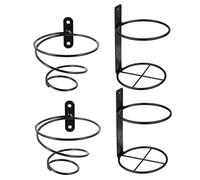 Zerodeko 4 Botelleros De Pared para Botellas De Vino Organizador De Botellas De Agua Carrito De Bar Botellero Colgante Botellero Pequeño Soporte para Vino Estante De Cocina De Hierro