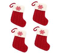 Zerodeko 4 Piezas Calcetines Arbol De Navidad Figuritas Día Festivo Papa Noel Decoraciones Bolsa De De Navidad Precioso Calcetín De Navidad Suministro De Navidad Algodón