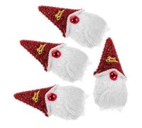 Zerodeko 4 Piezas Decoración Navideña Colgante De Papá Noel Accesorios Árbol De Navidad Adornos Navideños De Papá Noel Decoraciones Navideñas