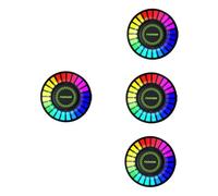 Zerodeko 4 Piezas Difusor de Aromas LED con Luz Clip de Ventilación y Control de Sonido Relajar Interior del Vehículo