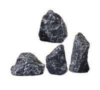 Zerodeko 4 Piezas Piedras Artificiales para Bonsái Resistente y Realista Decoración de Micro Paisaje para Jardín Interior y Macetas Adorno Natural para Hogar