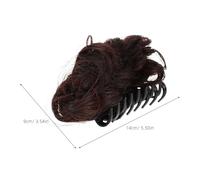 Zerodeko 4 piezas Pinzas de Garras para Moño Doble Extensiones Rizadas con Clip para Cabello Voluminoso Accesorios Ligeros y Flexibles para Peinados Elegantes y Fijación Segura Mujeres