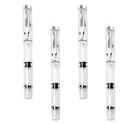 Zerodeko 4 piezas Plumas de Pincel Acuarela Recargables Pinceles para Dibujo Caligrafía y Pintura Tinta Suave Desprendimiento Aptas para Artistas y Estudiantes