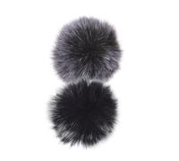 Zerodeko 4 piezas Protectores de Viento para Micrófono de Solapa Mini Cubiertas Peludas para Micrófono Lavalier Inalámbrico Absorbentes de Ruido para Exteriores Pack Práctico