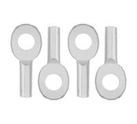 Zerodeko 4 Piezas Terminal de Reemplazo Conector de Ojal de Cable de Acero | Tope de Extremo de Cable de Acero, Cable de Seguridad para Poleas y Máquinas, Fiesta Verano