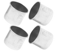 Zerodeko 4 Piezas Vaso Medidor de Acero Inoxidable de 40ml Marcas Fáciles de Leer para Laboratorio, Accesorio Preciso y Práctico para Medir Líquidos y Dosis de Medicamentos