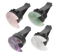 Zerodeko 4piezas Clip Decorativo De Cristal Para Coche Clip Para Ventilación De Coche Para Aroma De Para Decoración Interior De