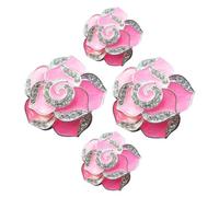 Zerodeko 4piezas Clip Para Perfume De Coche Flor Estética De Accesorio Difusor De Abrazadera Interior Ambientador Bonito Para Coche Decoración De