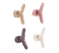 Zerodeko 4piezas Pinzas Pelo De Peluche Sencillas Antideslizantes Para Sujetar El Cabello Viajes y Cuidados Personales