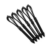 Zerodeko 5 Batidores de Plástico Negro para Mezclar Tinte de Cabello, Herramienta Multifuncional para Salones y Barberías Que Mejora la Precisión y Eficiencia