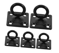 Zerodeko 5 Ganchos Giratorios de Pared M6 de Acero Inoxidable para Colgar, Soporte Multiusos para Cargas Pesadas, Anclaje de Techo Adecuado para Bandas de Resistencia, Organización