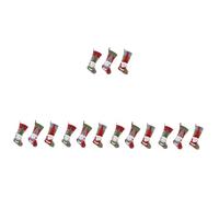 Zerodeko 5 Juegos Calcetín Navideño Bolsas Cajas Nautilus Juguetes Media De Navidad Galleta Estiércol Felpa Juguetes De Estatuillas Colgante Rejillas Reno Tela No Tejida 3 Piezas * 5