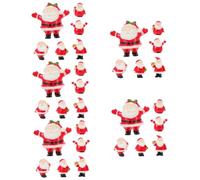 Zerodeko 5 Juegos Papá Noel Figuritas Navideñas En Miniatura Adornos De Muñeco De Nieve para Navidad Adornos Navideños En Miniatura Cajas Navideñas Adornos De Navidad Resina Rojo 12 Uds * 5