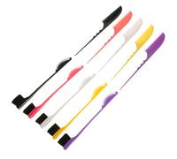 Zerodeko 5 Pares de Peines y Cepillos para Cejas de Doble Punta Peines de de Rata de Plástico Resistente Cepillos para Cardar con Cerdas Suaves Set para Peinar y Volumen Uso