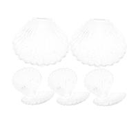 Zerodeko 5 Piezas Cajas De Dulces De Plástico Transparente Forma De Recipientes Para Dulces De Fiesta Forma Para Recuerdos De Boda y Fiestas De Sirenas