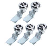 Zerodeko 5 Piezas Cerradura Tubular de Aleación de Zinc para Armarios Mecanismo de Leva Triangular Bloqueo Seguro para Armarios de Archivos Cajas de Distribución y Gabinetes Eléctricos