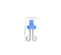 Zerodeko 5 piezas Ganchos para Bolsa Intravenosa de Plástico y Hierro Gancho Vertical para Soporte de Infusión Fácil Instalación Compatible con Varios Soportes de Goteo