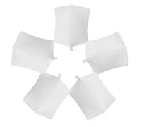 Zerodeko 5 Piezas Globo Inflable Cuadrado Blanco para Decoración de Fiestas y Bodas, Material Pa, Lámpara Decorativa Simulada y Escribible para Eventos Creativos