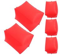 Zerodeko 5 Piezas Globos Inflables Cuadrados Rojos para Adornos de Bodas y Cumpleaños, Diseño Escribible para Mensajes, Globos de Aluminio Flotantes sin Luz, Adorno Único para Fiestas