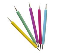 Zerodeko 5 piezas Herramientas para Manicura Lápices Dotting para Arte de Uñas Duraderos y Fáciles de Usar Diseño Elegante para Decoración Precisa y Trazado de Patrones Mujeres
