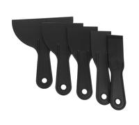 Zerodeko 5 Piezas Juego De Espátulas Raspador Herramienta De Vinilo Ventana Fregar Tinte Auto Limpieza Interior Detallado Escobilla De Goma Espátula De Pintura Páginas Negro