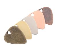 Zerodeko 5 Púas de Guitarra de Metal de Acero Inoxidable Set de 5 Colores Dorado Plateado Cobre Rojo Cobre Antiguo Oro Rosa para Guitarra Eléctrica bajo Accesorios Musicales Versátiles