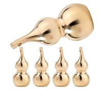 Zerodeko 5 Unidades Colgantes de Latón Dorados para DIY Llavero, Ligeros y Resistentes al Desvanecimiento, Ideales para Manualidades y Amuletos de Buena Suerte Forma de Calabaza