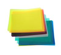 Zerodeko 50 Hojas Papel Celofán Hojas Translúcidas para Manualidades Infantiles Envoltorio Decorativo para Efectos de Luz Proyectos Escolares y Arte Creativo