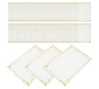 Zerodeko 50 Hojas Papel de Carta y Escritura Suave para Escribir Cartas Vintage Beige Estilo Retro Adecuado y Letras Creativas