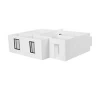 Zerodeko 50 para Apartamento Pequeño 2 Habitaciones 2 Salas 1 Baño 1 Cocina, Materiales para Modelismo DIY, Kit 3D sin Terminar para Aprendizaje y Presentación de Diseño Interior