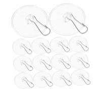Zerodeko 50 Piezas Ganchos Adhesivos Transparentes sin Taladro para Techo y Pared Colgadores Pequeños para Decoraciones de Bodas Fiestas y Navidad Soportan Linternas y Carteles Uso Versátil