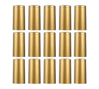 Zerodeko 50 Tapones Selladores Retráctiles Dorados para Botellas de Vino de Boca 33mm Película de Pvc para Oficina y Bar