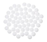 Zerodeko 50 Unidades Bolas de Poliestireno Redondas y Sólidas White de 6 Cm para Manualidades se Pueden Lijar y Pegar, Ideales para Modelado y Decoración de Navidad