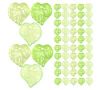 Zerodeko 500 piezas Colgantes de Acrílico Forma de Verde Dijes para Hacer Joyas DIY Pendientes Pulseras Llaveros y Accesorios Hechos Mano