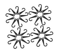 Zerodeko 500piezas Ganchos para Exhibición De Calcetines y Accesorios De Plástico j Colgadores Negros para Tiendas De Ropa para Calcetines Guantes y Sombreros