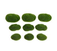 Zerodeko 50piezas Simulación De Piedra De Musgo Realista Rocas Artificiales para Jardín Terrario Micropaisajes DIY Decoración De Hogar Oficina Fiesta